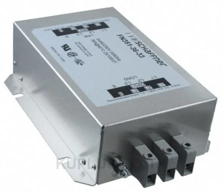 Schaffner FN351 Series 36A 3 x 520/300 V ac 0 - 60Hz Chassis Mount RFI Filter, with Terminal Block Terminals