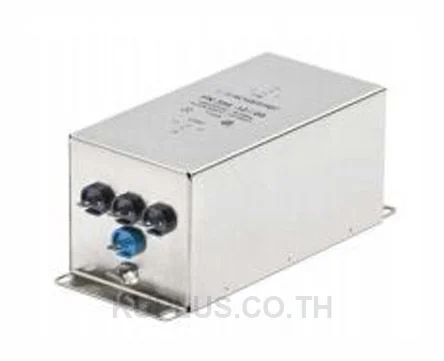 Schaffner FN354 Series 25A 3 x 440/250 V ac 0 - 60Hz Chassis Mount RFI Filter, with Screw Terminals 3 Phase