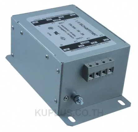 Schaffner FN 356 Series 16A 3 x 440/250 V ac 0 - 60Hz Chassis Mount RFI Filter, with Terminal Block Terminals
