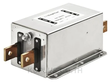 Schaffner FN2200 Series 25A 1200 V dc Chassis Mount RFI Filter, with Tab Terminals