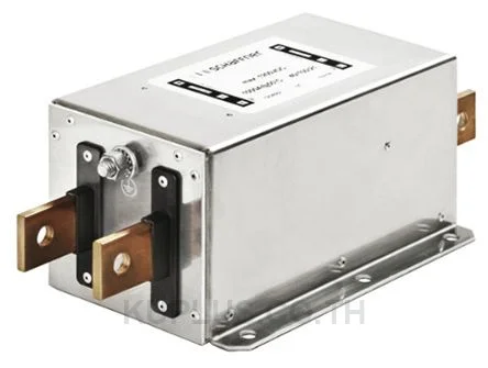 Schaffner FN2200 Series 50A 1200 V dc Chassis Mount RFI Filter, with Tab Terminals