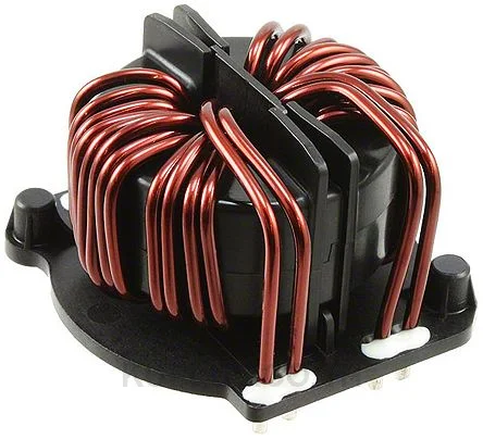 Schaffner 250 μH -30 - +50% Leaded Inductor, Max SRF:400Hz, 50A Idc, 900μΩ Rdc RB
