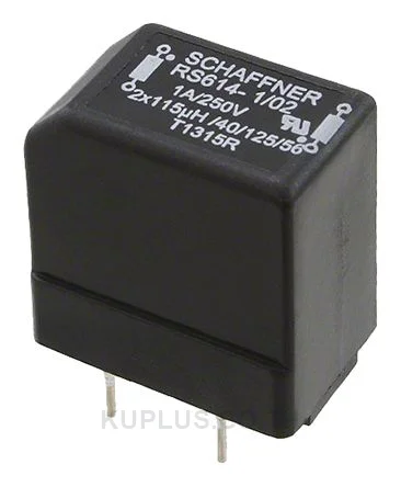 Schaffner 150 (Dual Load) μH, 600 (Dual Load) μH Common Mode Choke, Max SRF:11 (Dual Load) MHz, 5.5 (Single Load) MHz