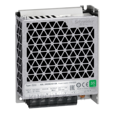 single phase power supply, 100...240V input, 24V DC output, 36W, 1,5A