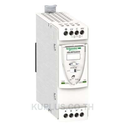 Regulated Switch Power Supply, 1 or 2-phase, 100..500V, 24V, 3 A