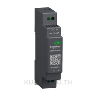ABLM1A24004, พาวเวอร์ซัพพลายสวิตชิ่ง ติดราง DIN Schneider Electric Phaseo เอาต์พุต 24 V DC 0.4 A 10 W เฟสเดียว