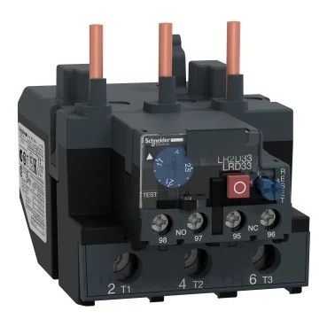 โอเวอร์โหลดรีเลย์ความร้อน (Thermal Overload Relay) Schneider TeSys D LRD3322 ช่วงปรับกระแส 17-25A หน้าสัมผัสช่วย 1NO+1NC ใช้กับ LC1 D80 และ D95