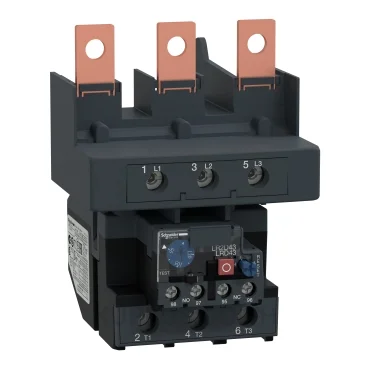 โอเวอร์โหลดรีเลย์ความร้อน (Thermal Overload Relay) Schneider TeSys D LRD4367 ช่วงปรับกระแส 95-120A หน้าสัมผัสช่วย 1NO+1NC ใช้กับ LC1 D115A-D150A