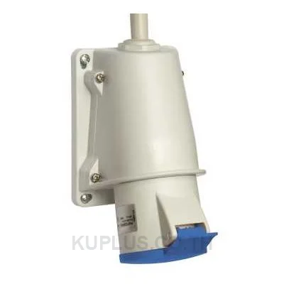 PKF16W423, ปลั๊กตัวเมียติดผนังแบบติดลอย อุตสาหกรรม Schneider Electric PratiKa 16 A 2P+E 230 V IP44 ต่อสายแบบขันสกรู สีฟ้า
