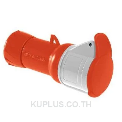 PKF32M434, ปลั๊กตัวเมียเคลื่อนที่ (Mobile socket) อุตสาหกรรม Schneider Electric PratiKa 32 A 3P+E 400 V IP44 ต่อสายแบบขันสกรู สีแดง