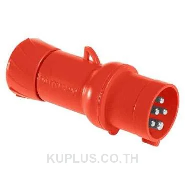 PKX16M435, ปลั๊กตัวผู้เคลื่อนที่ (Mobile plug) อุตสาหกรรม Schneider Electric PratiKa 16 A 3P+N+E 400 V IP44 ต่อสายแบบ Fast connect สีแดง