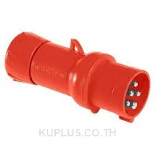 PKX32M435, ปลั๊กตัวผู้เคลื่อนที่ (Mobile plug) อุตสาหกรรม Schneider Electric PratiKa 32 A 3P+N+E 400 V IP44 ต่อสายแบบ Fast connect สีแดง