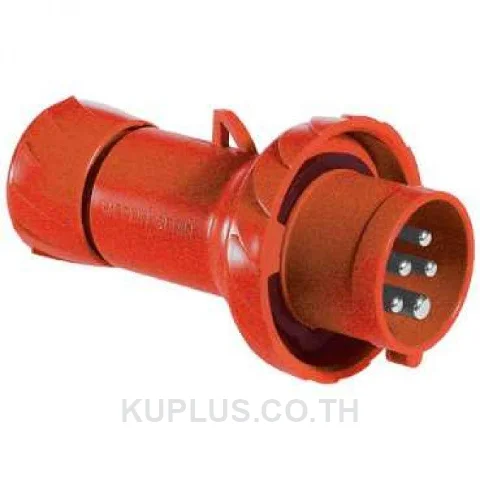PKX32M735, ปลั๊กตัวผู้เคลื่อนที่ (Mobile plug) อุตสาหกรรม Schneider Electric PratiKa 32 A 3P+N+E 400 V IP67 ต่อสายแบบ Fast connect สีแดง