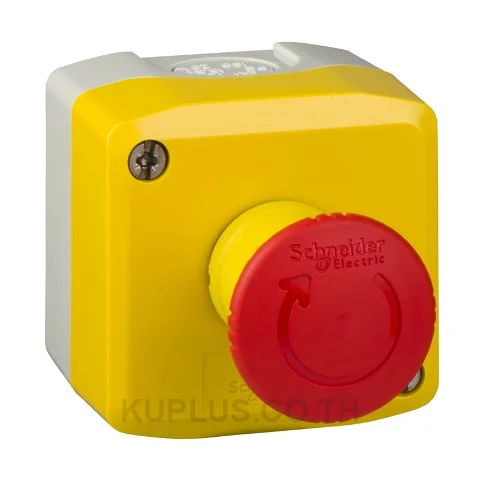 XALK178, สถานีควบคุม/หยุดฉุกเฉิน (ฝาเหลือง) Schneider Electric Harmony XAL