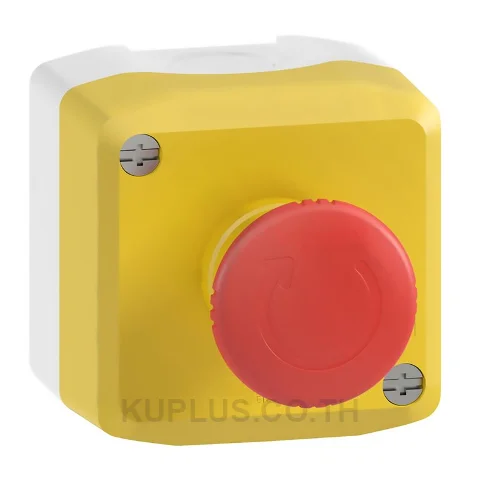 XALK178F, สถานีควบคุม/หยุดฉุกเฉิน (ฝาเหลือง) Schneider Electric Harmony XAL