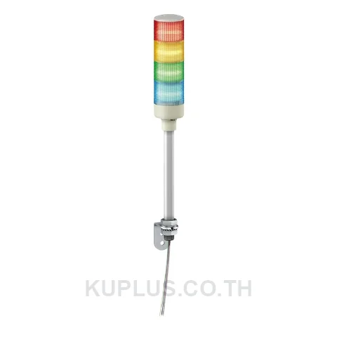 XVGB4S Schneider Electric Harmony XVG Modular Tower Light, 4-stage, Red/Amber/Green/Blue, 24 V DC LED, L bracket mounting, with buzzer