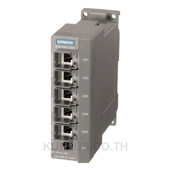 Ethernet Switch, RJ45 Ports 5, 100Mbps, Unmanaged
