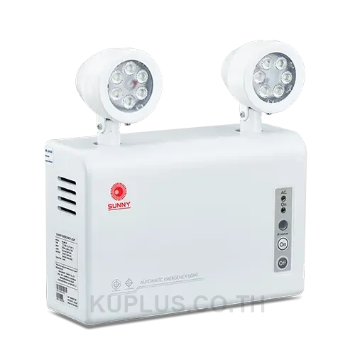 SUNNY SMART Emergency Light โคมไฟฉุกเฉิน รุ่น TM606-03 LED 6W สำรองไฟได้ถึง 3 ชม.| ตั้งเวลาได้ถึง 12 ชม