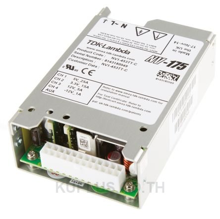 TDK-Lambda, 175W Embedded Switch Mode Power Supply SMPS, 3.3/5/?12V dc, Enclosed, Medical Approved
