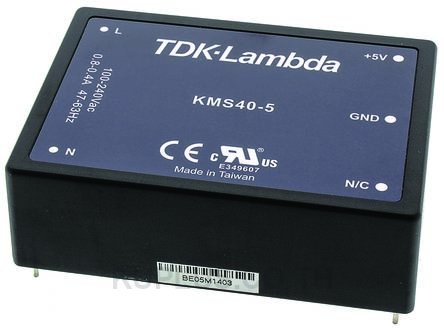 TDK-Lambda, 40W Embedded Switch Mode Power Supply SMPS, 5V dc, Encapsulated, Medical Approved