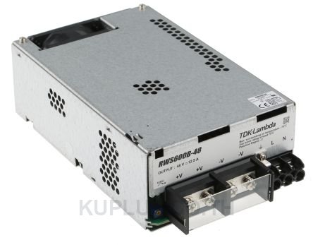 TDK-Lambda, 600W Embedded Switch Mode Power Supply SMPS, 48V dc, Enclosed