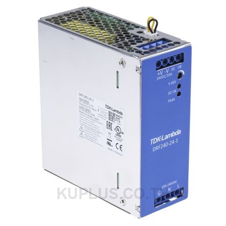 TDK-Lambda, DRF DIN Rail Power Supply, 24V dc Output Voltage, 10A Output Current