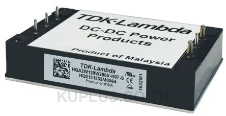 TDK-Lambda HQA 120W Isolated DC-DC Converter Flange Mount, Voltage in 9 - 40 V dc, Voltage out 12V dc