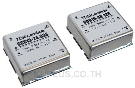 TDK-Lambda CCG15 13.2W Isolated DC-DC Converter Through Hole, Voltage in 18 - 76 V dc, Voltage out 3.3V dc