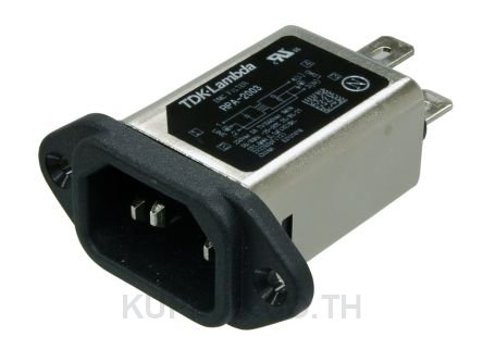 Inlet Filter for use with Single Phase Power Supply Faston