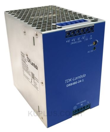 TDK-Lambda, DRB480 DIN Rail Power Supply, 24V dc Output Voltage, 20A Output Current