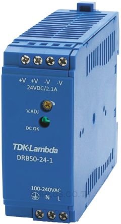 TDK-Lambda, DRB DIN Rail Power Supply, 48V dc Output Voltage, 1.05A Output Current
