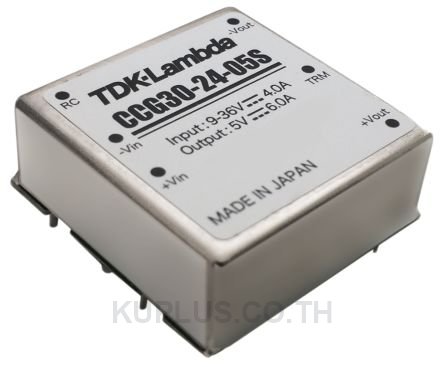 TDK-Lambda CCG 30 30W Isolated DC-DC Converter Through Hole, Voltage in 9 - 36 V dc, Voltage out 12V dc