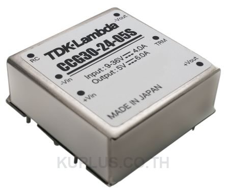 TDK-Lambda CCG 30 30W Isolated DC-DC Converter Through Hole, Voltage in 9 - 36 V dc, Voltage out 15V dc
