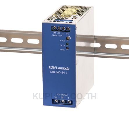 TDK-Lambda, DRF DIN Rail Power Supply, 24V dc Output Voltage, 10A Output Current