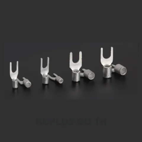 หางปลาแฉกเปลือย TLUG Y6-4S สำหรับสาย 6 mm² (4 - 6 mm²) รูสกรู Ø4.3 mm