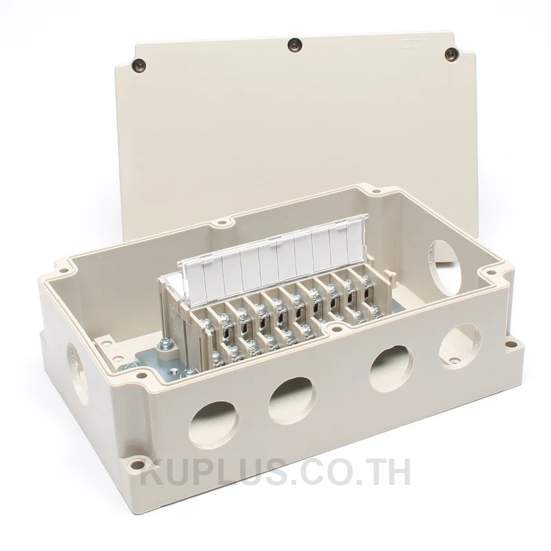 TOYOGIKEN BOXTM-2002 กล่องเทอร์มินอลบล็อก 20 Pole พร้อมช่องเข้าสาย