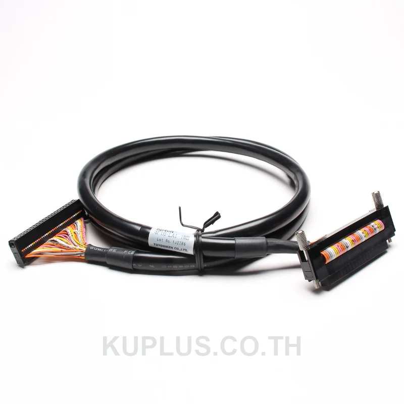 KB40NM-4F1H-LA1-1MB, สาย I/O Interface Cable ToyoGiken KB40NM 40 คอร์ ไม่มีชิลด์ (Unshielded) ขั้วต่อ 4F-1H ขั้วต่อหักมุมซ้าย (LA1) ยาว 1 ม.