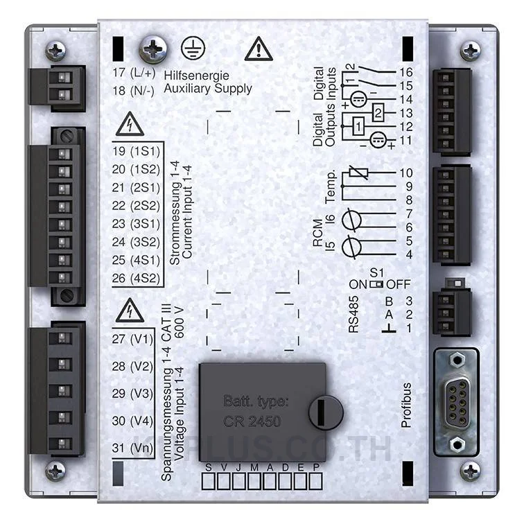 เครื่องวิเคราะห์คุณภาพไฟฟ้า Class A Janitza UMG 512-PRO (IEC 61000-4-30, พร้อม RCM)