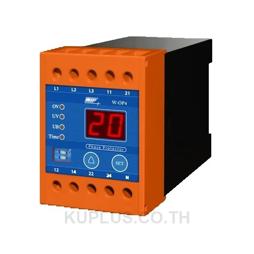 W-OP4 3P 4W  380V WIP Digital Phase Protector, W-OP4 WIP 3p4w เฟสโปรเทคชั่น รีเลย์