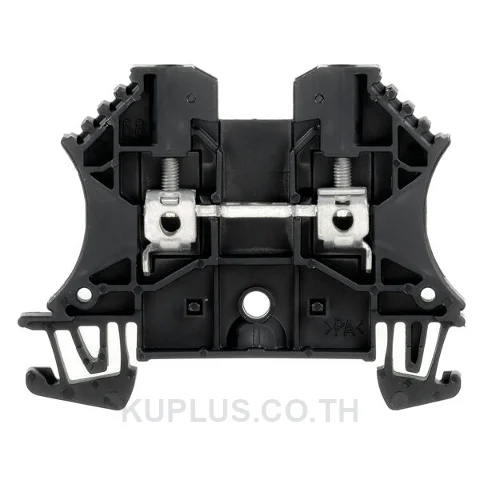 เทอร์มินัลบล็อกแบบฟีดทรู WDU 2.5 SW ต่อแบบสกรู สีดำ 2.5 mm² 24A 800V 2 ช่องต่อ