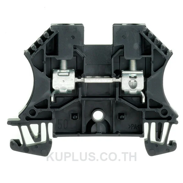 เทอร์มินัลบล็อกแบบฟีดทรู WDU 4 SW ต่อแบบสกรู สีดำ 4 mm² 32A 800V 2 ช่องต่อ