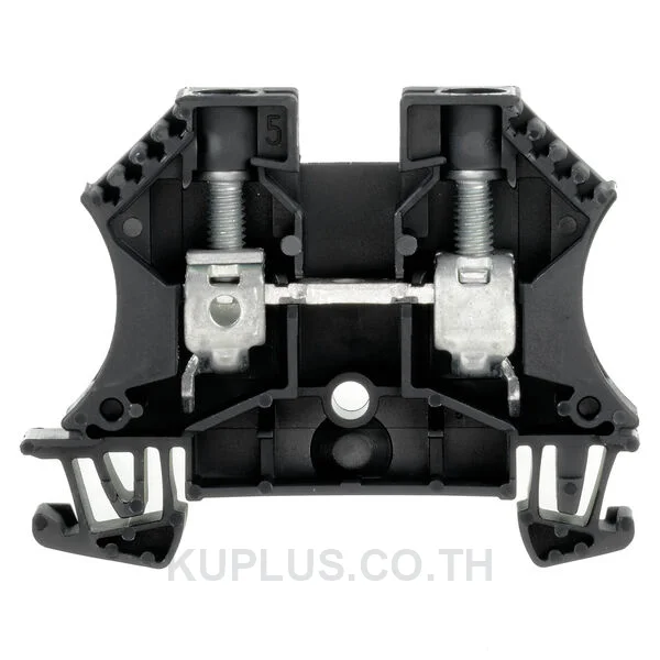 เทอร์มินัลบล็อกแบบฟีดทรู WDU 10 SW ต่อแบบสกรู สีดำ 10 mm² 57A 1000V 2 ช่องต่อ