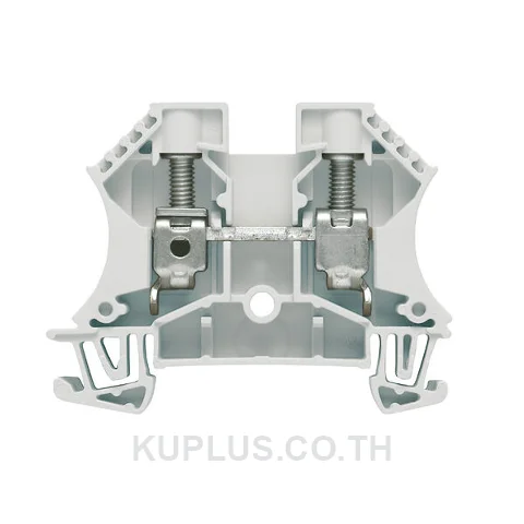 เทอร์มินัลบล็อกแบบฟีดทรู WDU 10 GR ต่อแบบสกรู สีเทา 10 mm² 57A 1000V 2 ช่องต่อ
