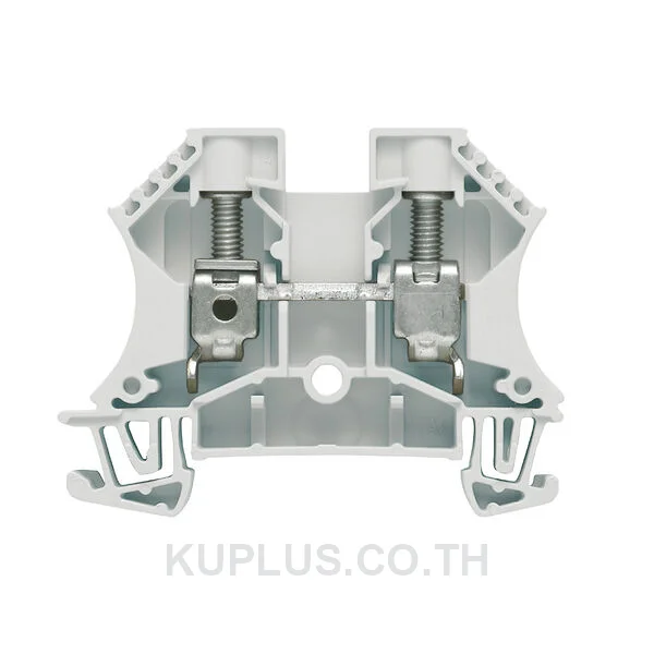 เทอร์มินัลบล็อกแบบฟีดทรู WDU 10 GR ต่อแบบสกรู สีเทา 10 mm² 57A 1000V 2 ช่องต่อ