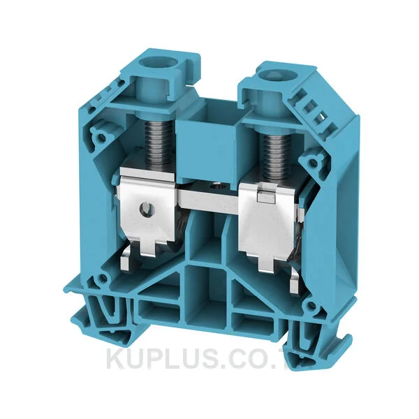 Feed-through terminal block, Screw connection, blue, 35 mm², 125 A, 1000 V, Number of connections: 2