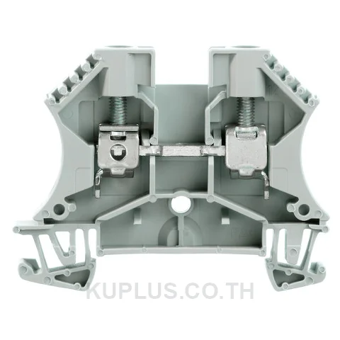 เทอร์มินัลบล็อกแบบฟีดทรู WDU 6 GR ต่อแบบสกรู สีเทา 6 mm² 41A 800V 2 ช่องต่อ