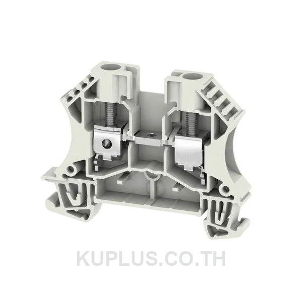 เทอร์มินัลบล็อกแบบฟีดทรู WDU 6 WS ต่อแบบสกรู สีขาว 6 mm² 41A 800V 2 ช่องต่อ