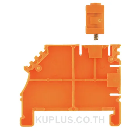 แผ่นกั้นเทอร์มินัล WBB ZA WDU1.5/BL 10/10 สีส้ม สูง 45.4 mm กว้าง 5 mm วัสดุ PA 66 กันไฟ V-2