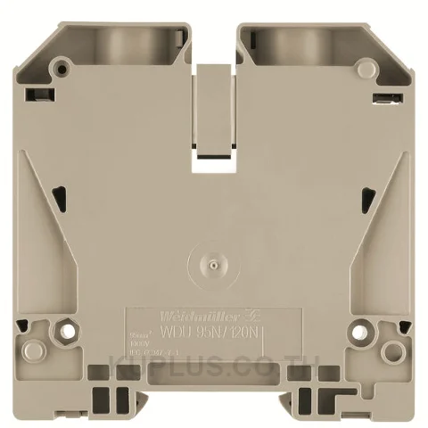 เทอร์มินัลบล็อกแบบฟีดทรู WDU 95N/120N IR ต่อแบบสกรู สีเบจเข้ม 120 mm² 269A 1000V 2 ช่องต่อ