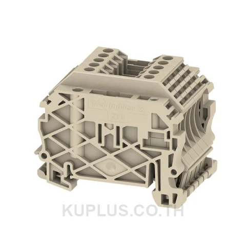 เทอร์มินัลบล็อกแบบฟีดทรู WDU 2.5 PACK ต่อแบบสกรู สีเบจเข้ม 2.5 mm² 24A 800V 2 ช่องต่อ
